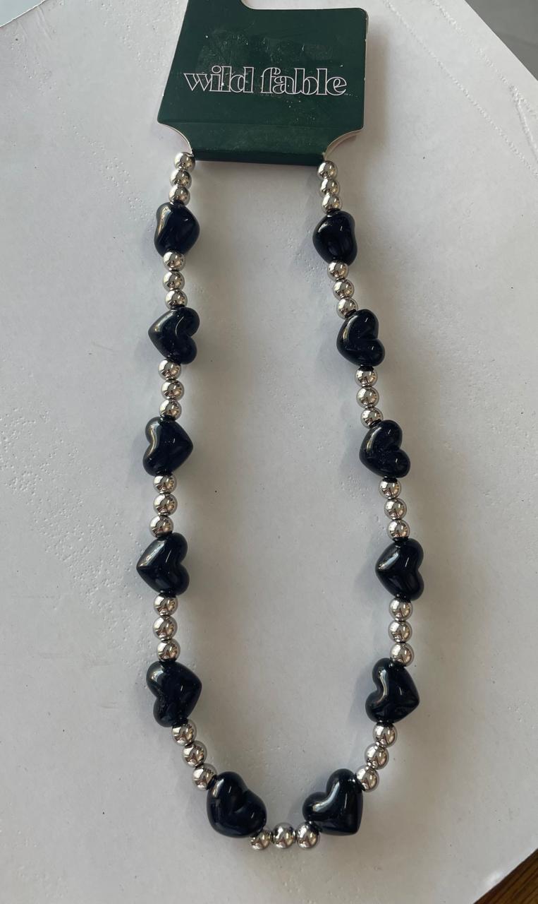 Collar Wild Fable de cuentas en forma de corazón