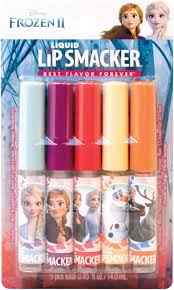 Lip Smacker, Disney Frozen, Brillo labial líquido, Paquete variado, Paquete de 5, 14 m