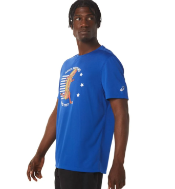 Camiseta gráfica asics ready-Set ii para hombre