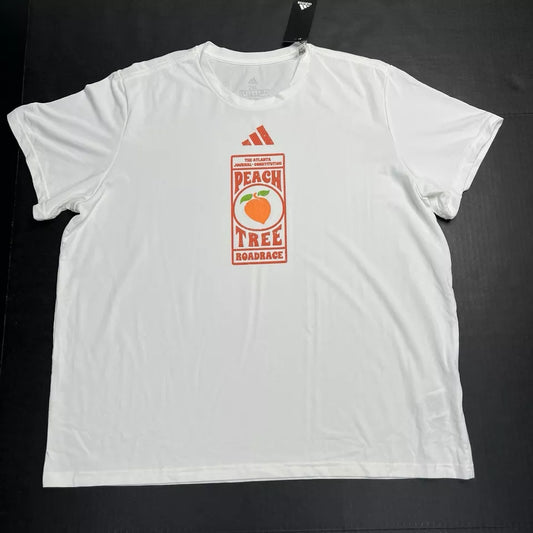 Adidas Atlanta Peachtree Carretera Carrera Correr Atlética Blanca Camisa Para Hombres