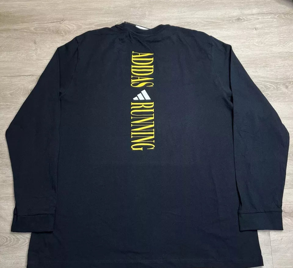 Camiseta Adidas NYC Runs Brooklyn Media Maratón Manga Larga Para Hombre