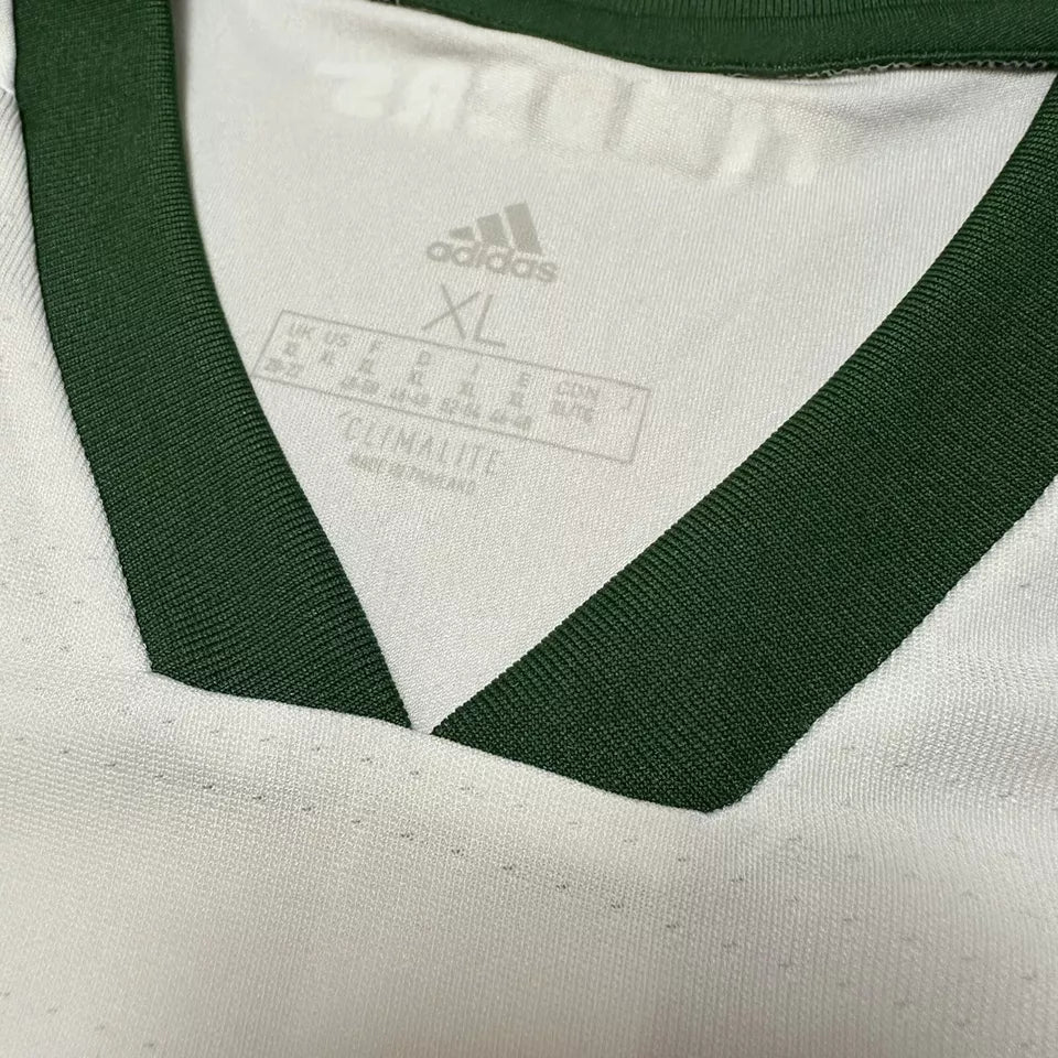 Camiseta Adidas MLS Portland Timbers Fútbol Alaska Airlines Blanca Verde