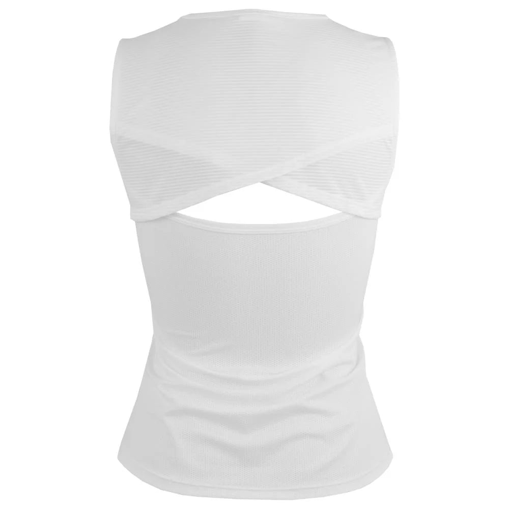 Camiseta de tirantes Asics Match Actibreeze para mujer, color blanco