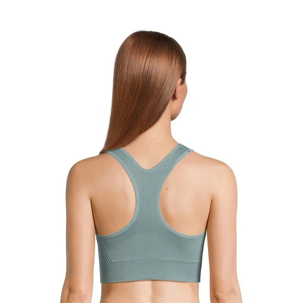 Sujetador deportivo Avia sin costuras con espalda cruzada y sujeción media para mujer