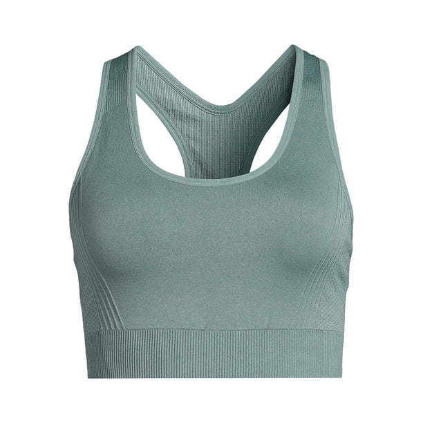 Sujetador deportivo Avia sin costuras con espalda cruzada y sujeción media para mujer