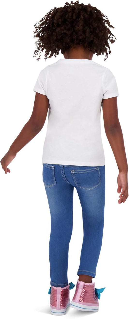 VIGOSS Girls' 5 Pocket Classic Pull on Skinny Jean