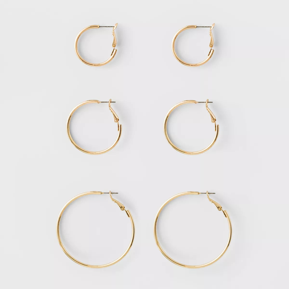 Juego de 3 pendientes de aro A New Day