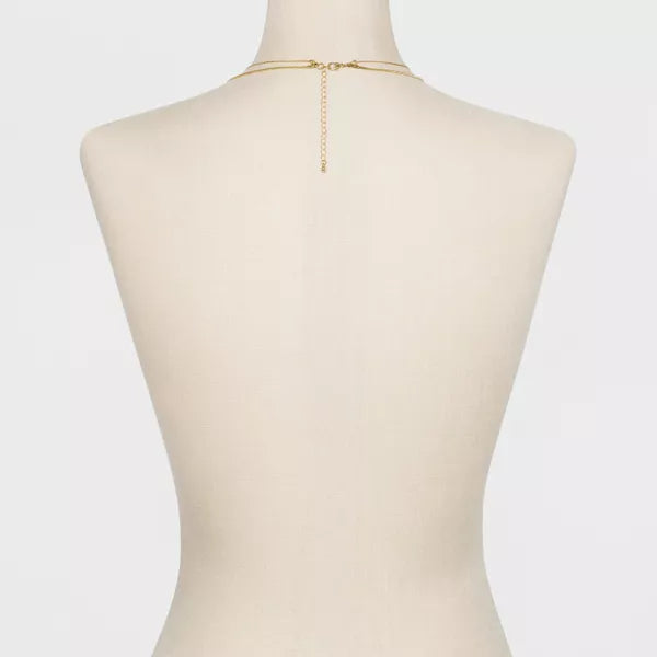 Collar con colgante en capas, corto y largo - A New Day™ Gold
