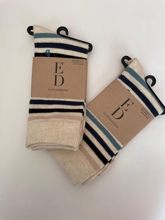 Calcetín para Niño Ellen Degenere a Rayas