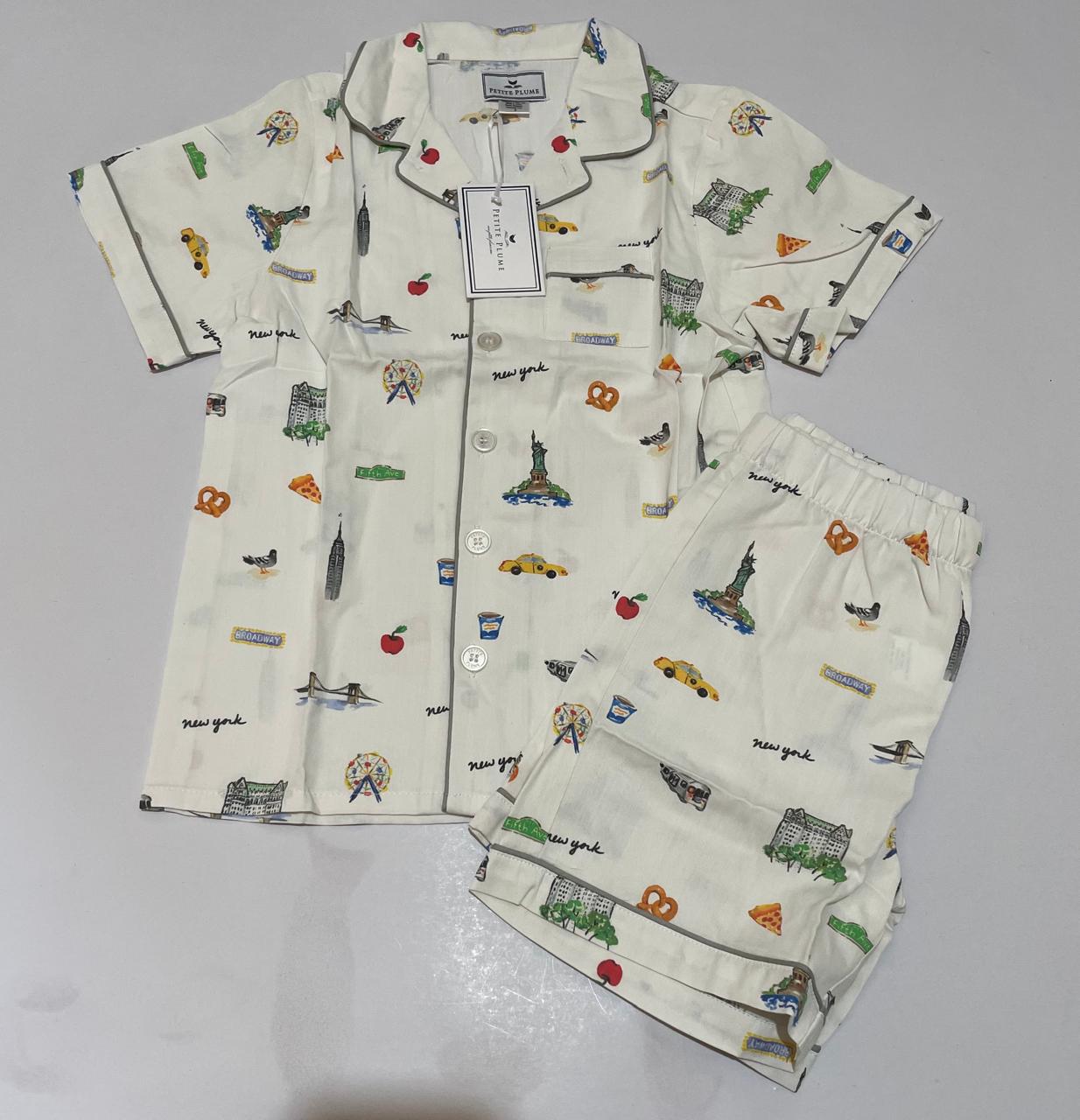 Conjunto de pantalón corto de sarga para niños Petite Plume