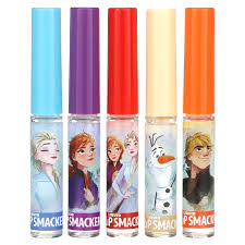 Lip Smacker, Disney Frozen, Brillo labial líquido, Paquete variado, Paquete de 5, 14 m