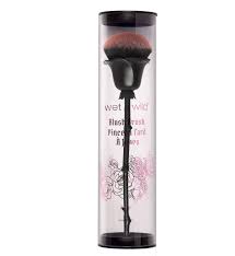Brocha Wet n Wild Rose - Estilo 1, Brochas de rosa, Brocha de maquillaje suave Black Rose, Perfecta para ruborizar y difuminar