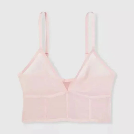 Bralette largo de malla para mujer - Auden Rosa