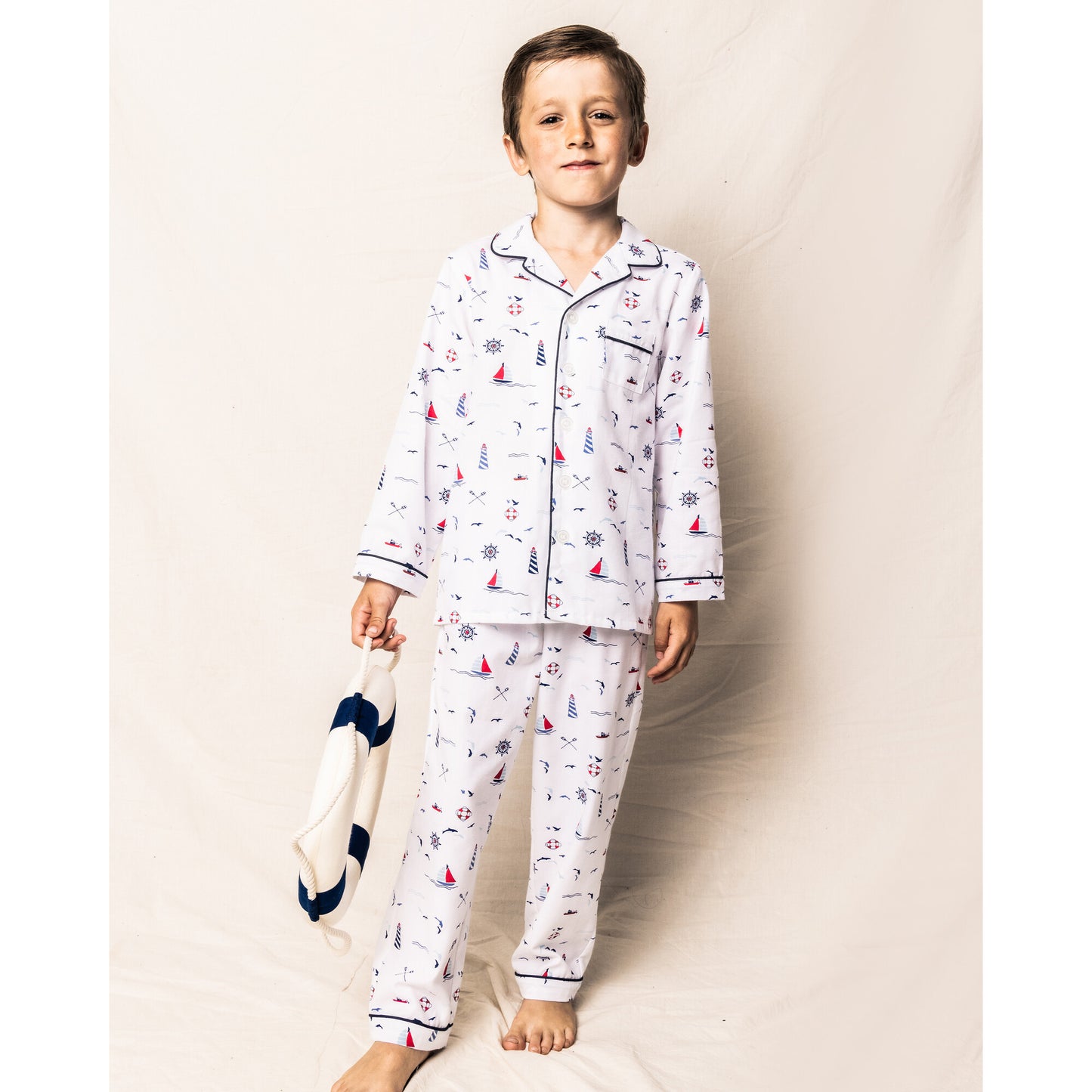 Conjunto de pijama con botones de perla, Sail Away Petite Plume