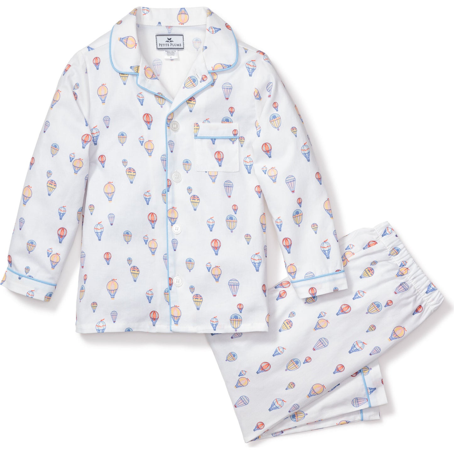 Conjunto de pijama con botones de perla, Bonne Voyage Petite Plume